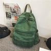 School Bag Female Ins Hong Kong Style Mori Retro Old College Student Backpack Female European and American Fashion Washed Canvas Backpack