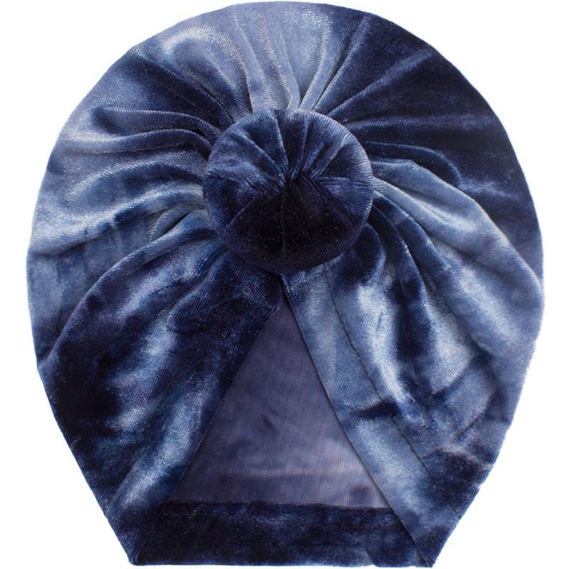 Autumn New Baby Golden Velvet Donut Hat, Children's Creative Tie-dye Pullover Hat, Baby Hat