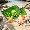Custom Name Personalized Plants vs. Zombies Print Beach Towel, for Trip Camping Beach Party Home Decor, Birthday Gift for Family & Friends