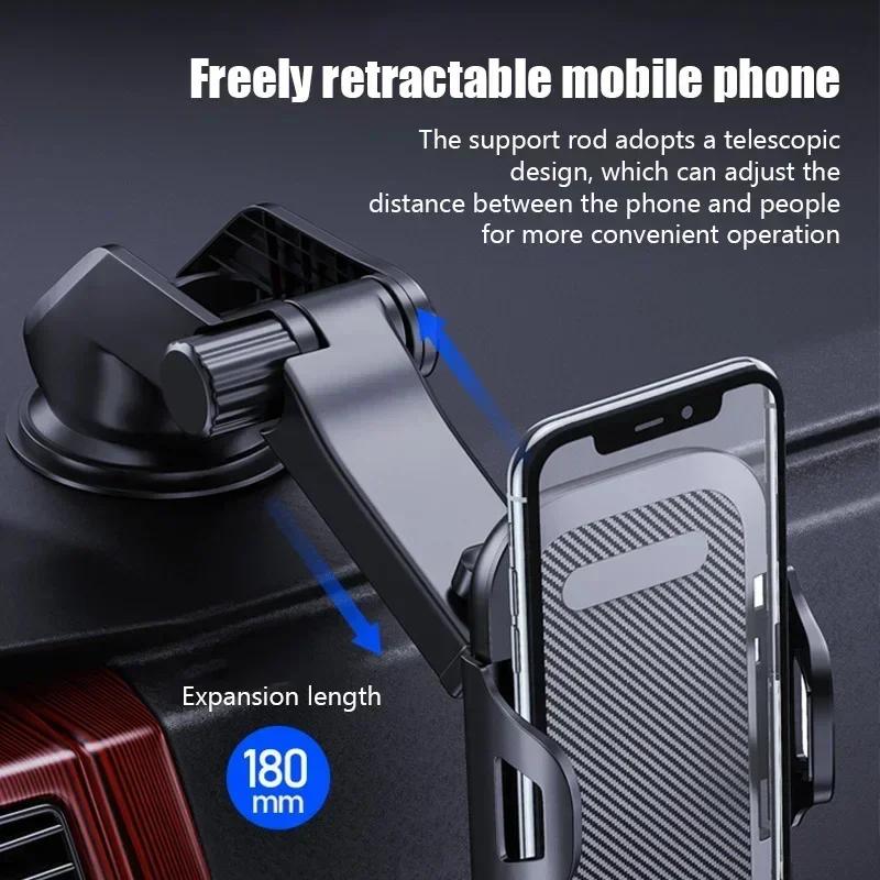 Car Phone Holder Multifunctional Dashboard Windshield Air Vent Mount Sucker Phone GPS Holder For iPhone Samsung Xiaomi Universal