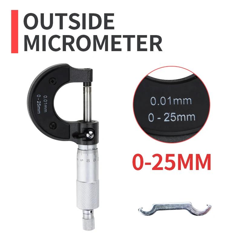 External Micrometer Set Outside Micrometer Micro Meter Mechanical Micrometers Measuring Tools Micrometric Gauges For Measurement