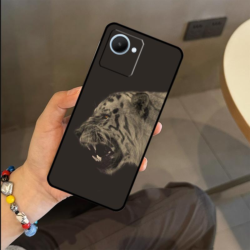 Animal Lion Tiger Case For Realme C53 C55 C51 C25 C63 C61 C65 C67 C71 C75 GT6 GT7 Pro 11 12 13 14 15 Pro Plus