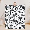 Personalized Blanket For Boys Girls - 4 Sizes And 30 Plus Colors Custom Bow Blanket Gifts for Relatives And Friends