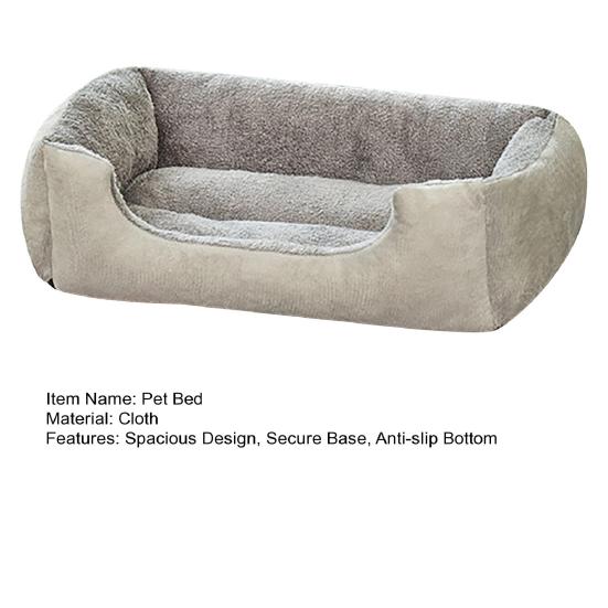Pet Bed Anti-Slip Bottom Thickened Warm Large Dog Nest Spacious Comfortable Rest Space Neck Support Dog Mattress