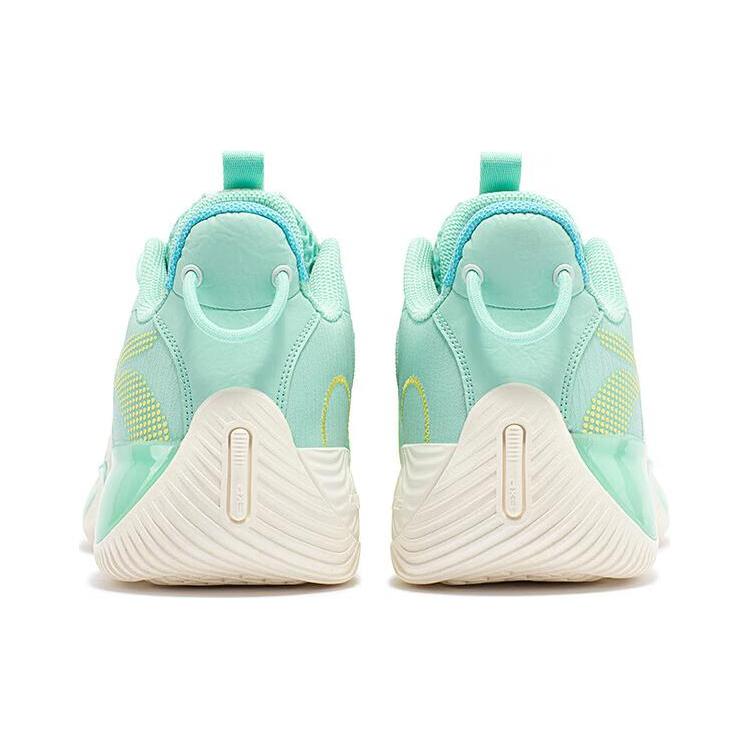 361 AG LVL UP 1 SE Mojito Slip Resistant Cushioning High Top Basketball Shoes Men's Green White 672331115-3
