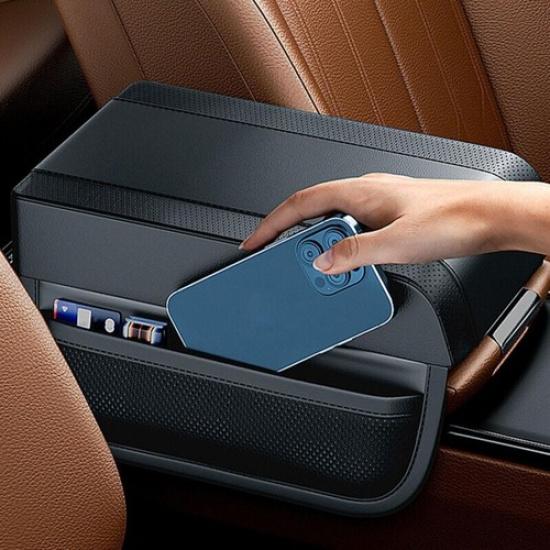 Car Armrest Cushion Cover Center Console Box Pad Leather Protector Accessories