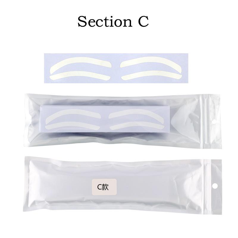 Disposable Eyebrow Design Stencil Eyebrow Tint Airbrush Auxiliary Sticker For Brows Shaping With Single Eyebrowstype Option