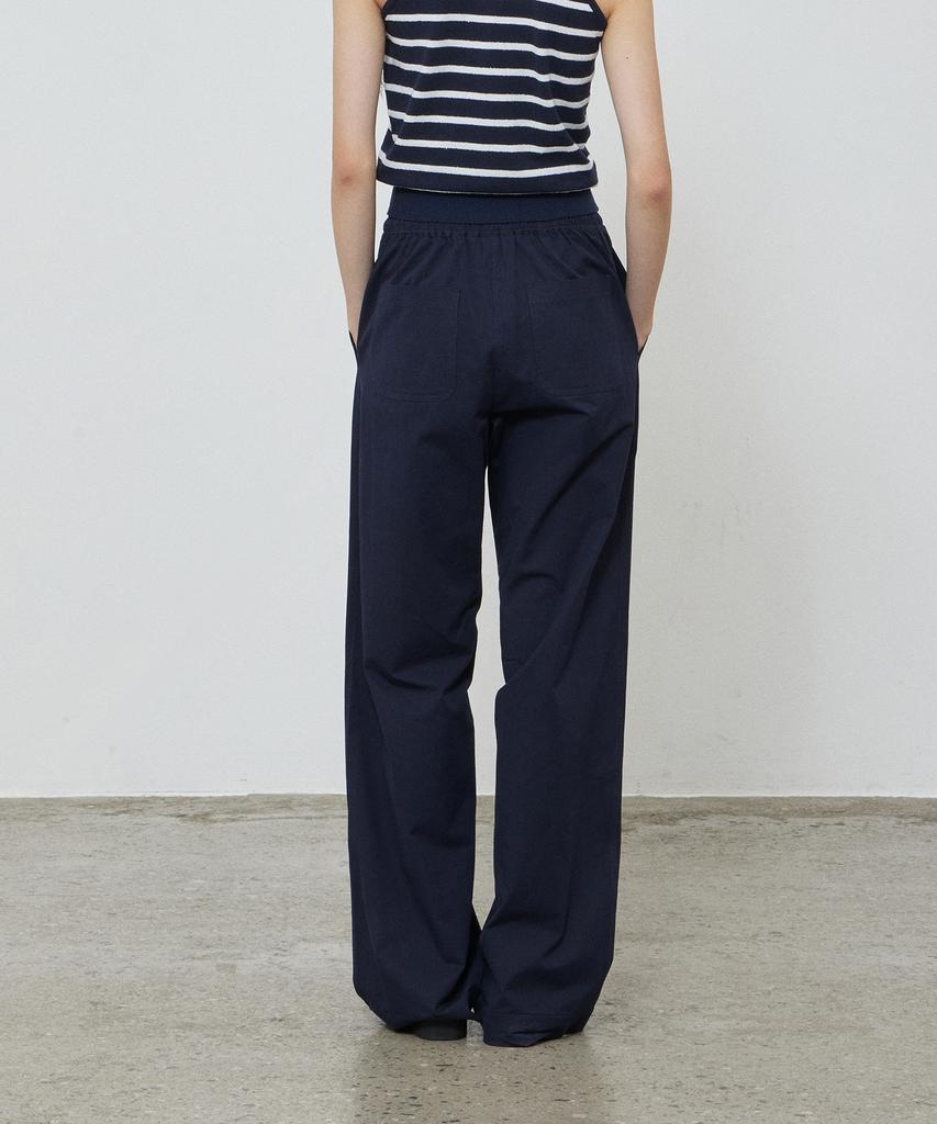 NOTIA Cotton Banding Pants - Deep Navy