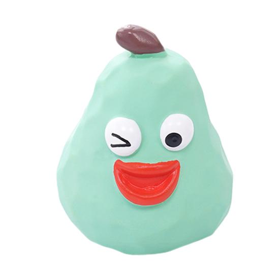 Cute Fruit Dog Toy Squeaky Latex Vegetable Dog Chew Toy Puppy Teething Toy for Aggressive Chewers Fetch Play
