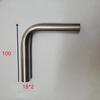 304 Stainless Sanitary 45 Degree 90 Degree Elbow Lengthen Seamless Pipe Welding Pipe Fitting
