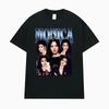 Monica Bellucci Vita Notturna Vintage Anni '90 T-shirt Unisex Uomo Donna 100% Cotone T-shirt Harajuku Oversize Casual Larga Maglietta Top