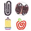 Acrylic Paper Clips,Reusable Heat Printed Transparent Bookmarks Clip For Document Organization Reading Accessories