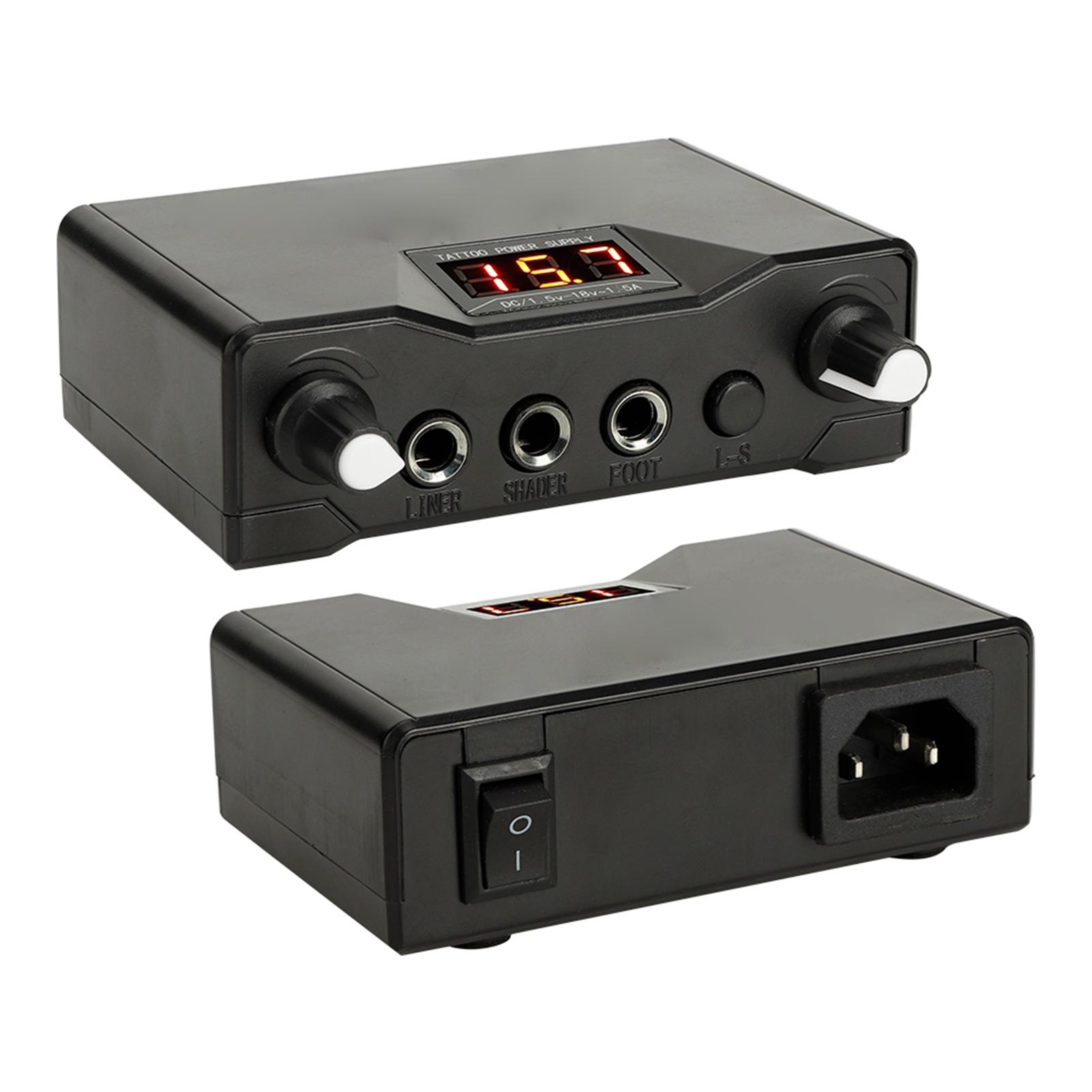 

Professional Tattoo Power Supply LCD Display Tattoo Transformer Regulator Tattoo Tool EU Plug
