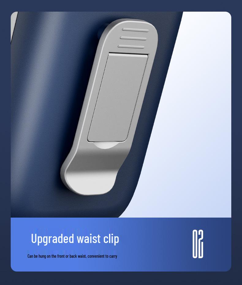 Portable Waist Clip-On Fan: Summer Cooling Solution for High-Temperature Workplaces, Kitchens, and Outdoor Activities
