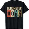 T-shirt Cadeau Drôle 80 Ans Oldometer Vintage 80ème Anniversaire Odomètre Nouveau