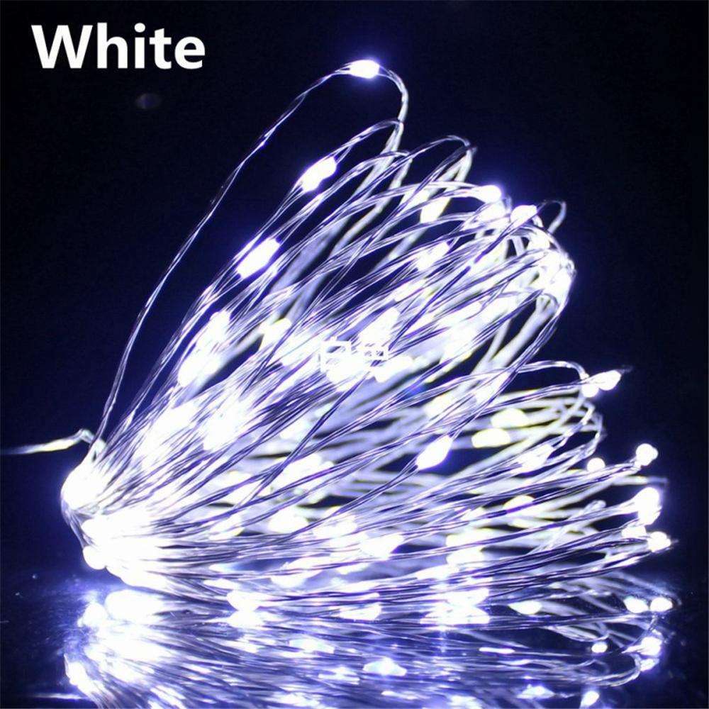 20/50/100 LED USB Fairy String Lights LED USB Copper Wire Garland Holiday Lighting USB Powered Wall Decor Lamp Christmas Decor Halloween Decorations