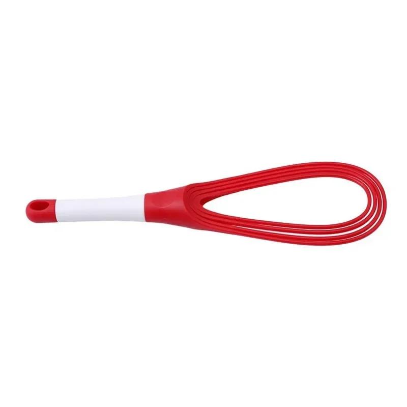 Mini Plastic Kitchen Egg Whisk, Multifunctional Rotary Manual Egg Beater Mixer, Egg Agitator, Silicone Eco - Friendly