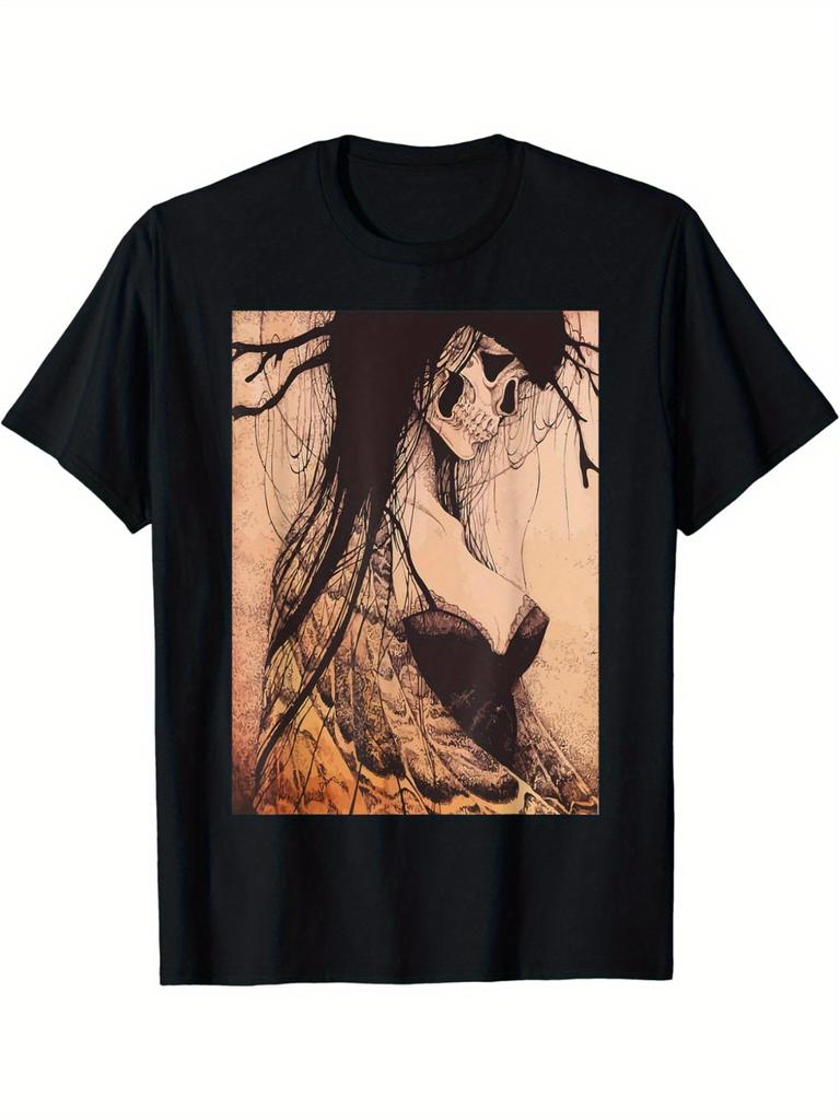 Horror Comics Graphic Printing Summer Autumn and Winter Cotton Men's and Women's T-shirts Short Sleeves Luxury Outdoor Tops Tees
