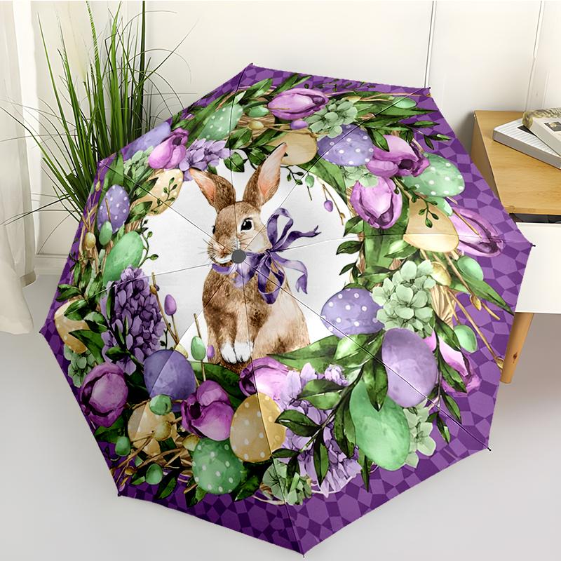 Lively Rabbit Automatic Folding Umbrella Compact, Lightweigh Perfect for Outdoor Adventures and Travel as a Thoughtful Gift for Friends and Family