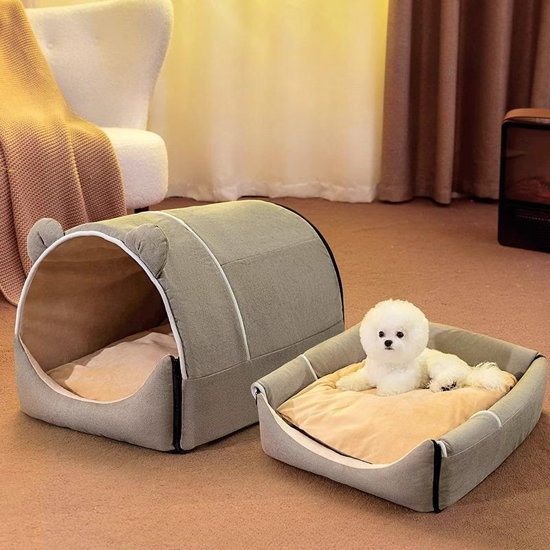 Cușcă pentru toate anotimpurile, complet detașabilă și lavabilă, pentru câini de dimensiuni mici și medii, pat pentru pisici, cușcă pentru animale de companie, articole pentru animale de companie