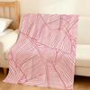 Fashion Art Monstera Leaf Nude Flannel Soft Warm Plush Blanket For Sofa Living Room Pet Hogar Bedroom Gift Home Car Portable