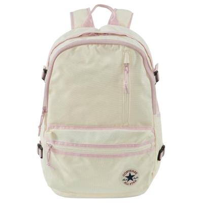 Sports Leisure Brand Logo Embroidery Decoration Polyester Backpack Women Backpack White Pink UA5797-W2Y