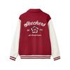 Skechers Warm American Vintage Logo Fashion Baseball Jacket Men Jacket Light-Red L125M002-03LC