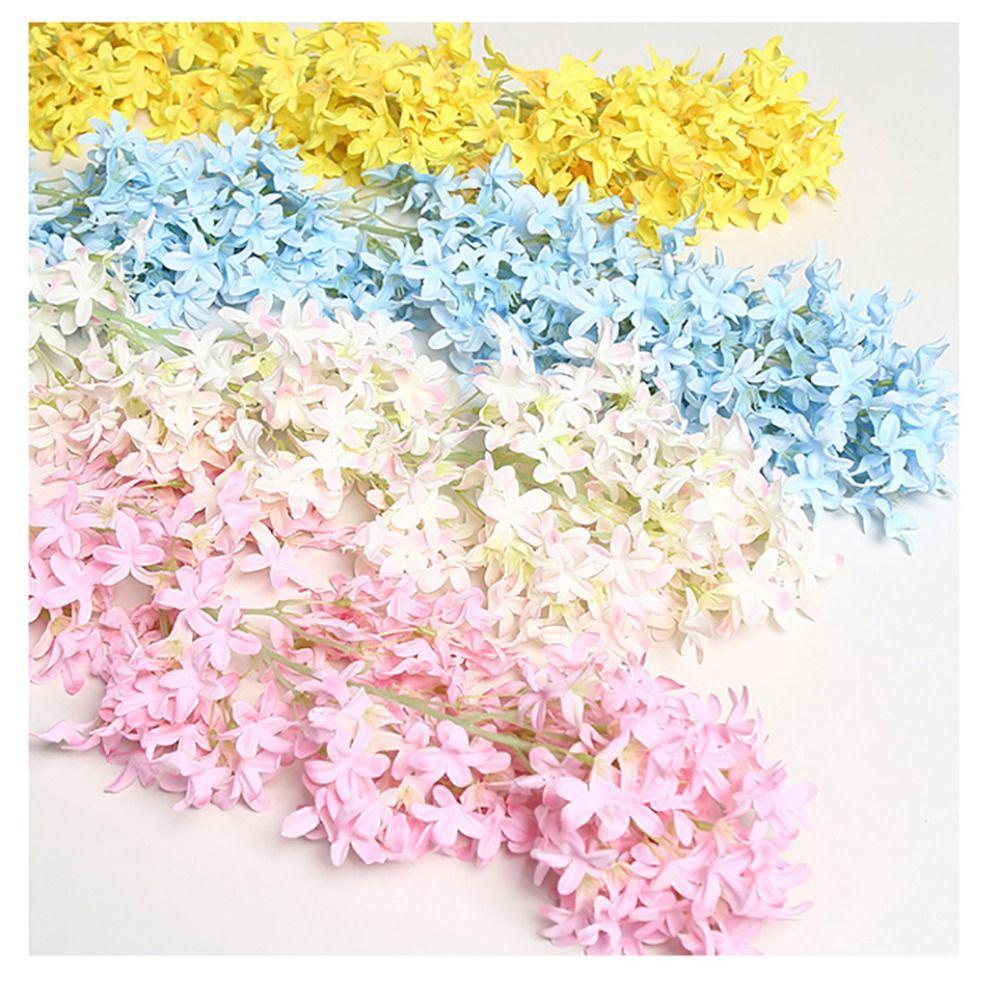 Multicolor Lilac Artificial Flower Photo Props DIY Faux Flower Ornament Flower Wreath Simulation Flower Vine Party Supplies
