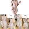 Youth Female Satin Nightdress With Polka Dot Mesh For Home And Hotel