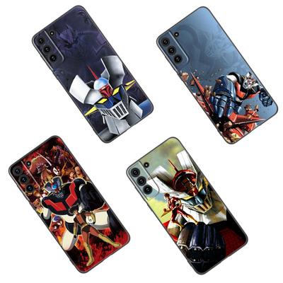 Funda de Teléfono de Silicona Negra Anime Mazinger Z Para Samsung Galaxy S23 S21 S20 FE S24 S22 Ultra S10E S10 S9 S8 Plus