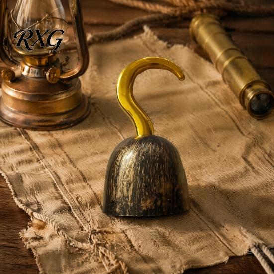 Bequem sitzender Piratenhaken Requisite für Halloween-Kostüm, Realistisches Plastik-Kapitänsspielzeug Rollenspielzubehör Cosplay, Retro Partygeschenk Kinder Bühne