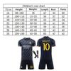Real Madrid Mbappe Kids Soccer Jersey Training T-Shirt Sports Wear Black Polyester