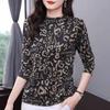 Padded T-shirt Women Autumn and Winter Warm Warm Half Turtleneck  Ing Shirt Large Size Slim Pullover Tops