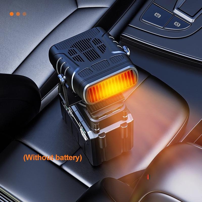 Car Heater Winter Window Defogger Defroster for Makita 18V Heating Fan Dual USB Ports Rechargeable (without Battery)
