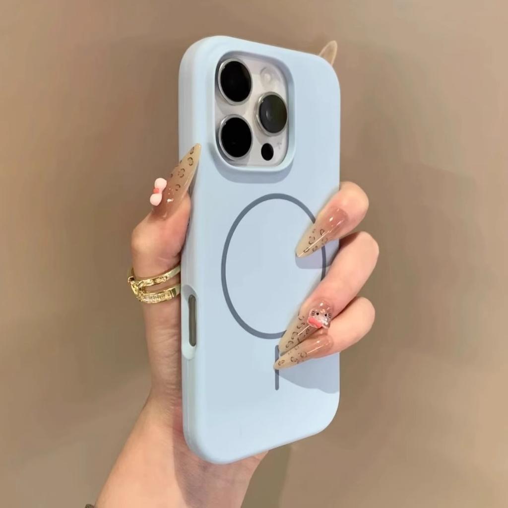 Applicable To Apple IPhone 16 Promax Mobile Phone Case New 16 Liquid Silicone MagSaf Magnetic Suction Full Package Anti Fall