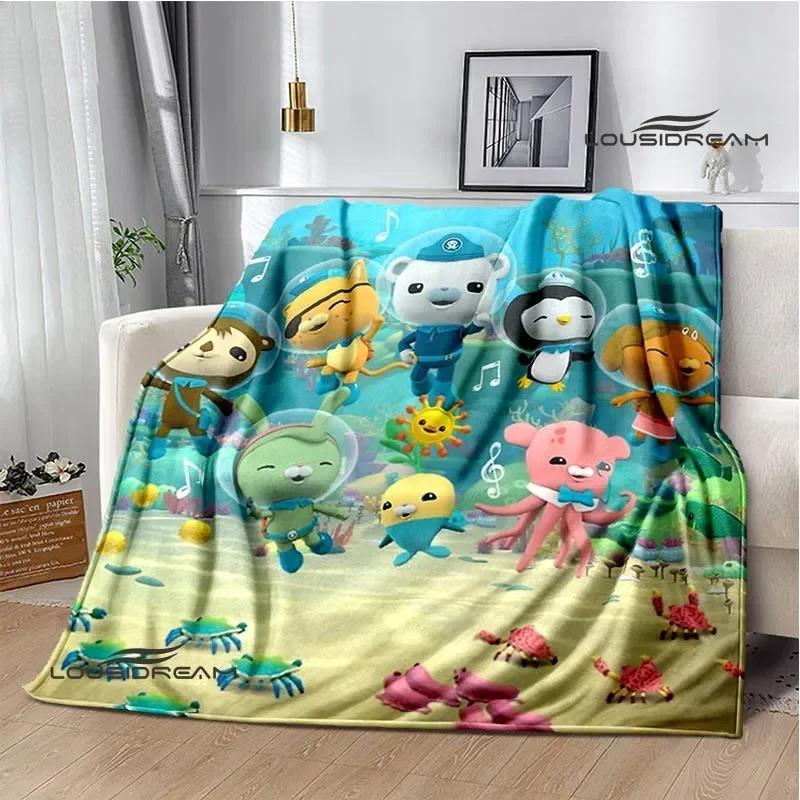 The Octonauts Cartoon Printed Blanket Fashion Warm Blankets Flannel Soft Comfortable Blanket Home Travel Blankets Birthday Gift
