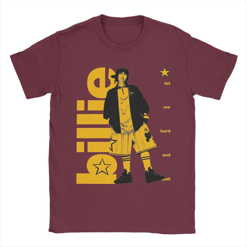 Billies Hit Me Hard And Soft Men T Shirts  Novelty Tees Short Sleeve Crewneck TShirt Pure Cotton Printed Clothing