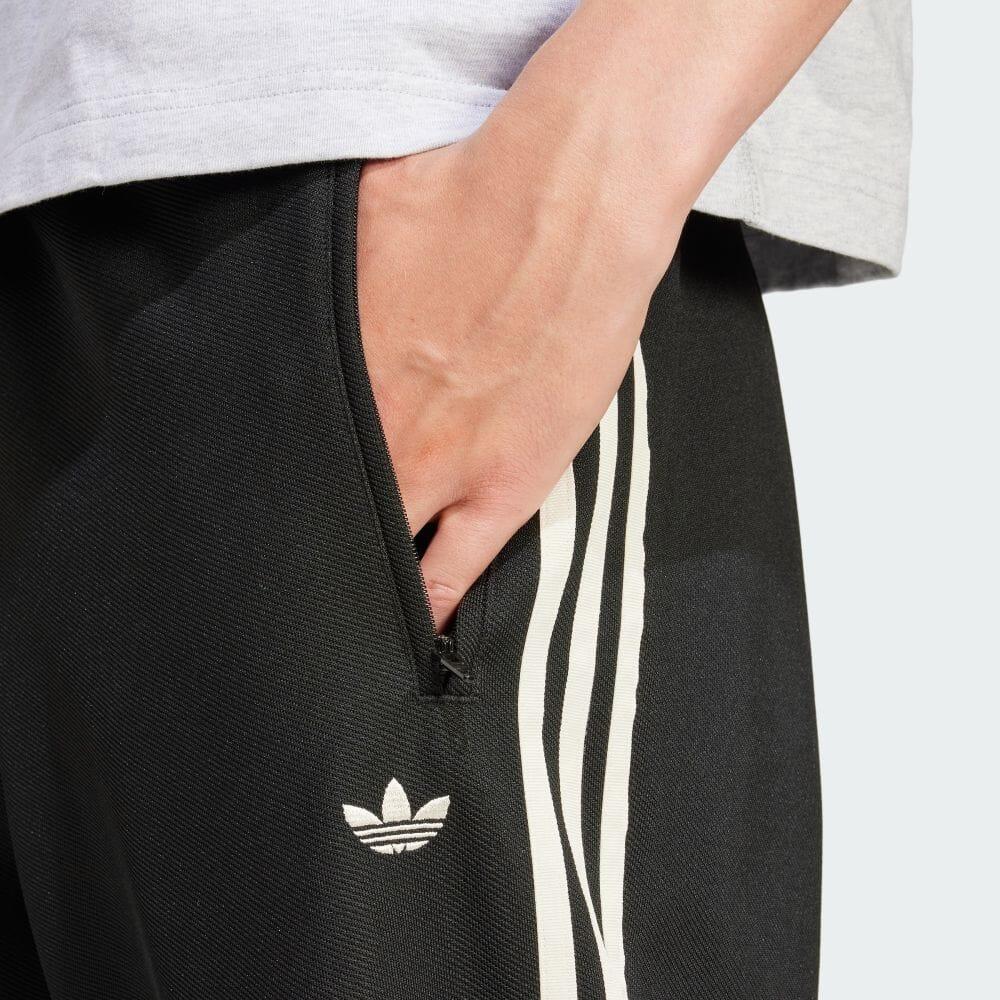 Adidas Originals 70S Fashion Striped Retro Sports Casual Pants Men Bottoms Black JN5976