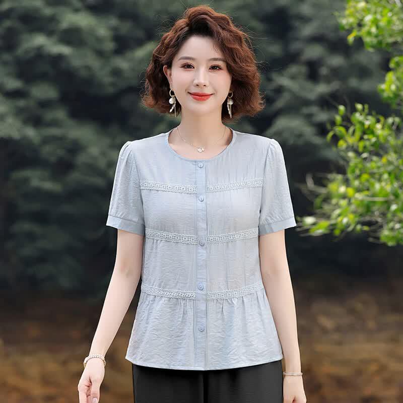 Women's Summer Stylish Short-Sleeve Blouse