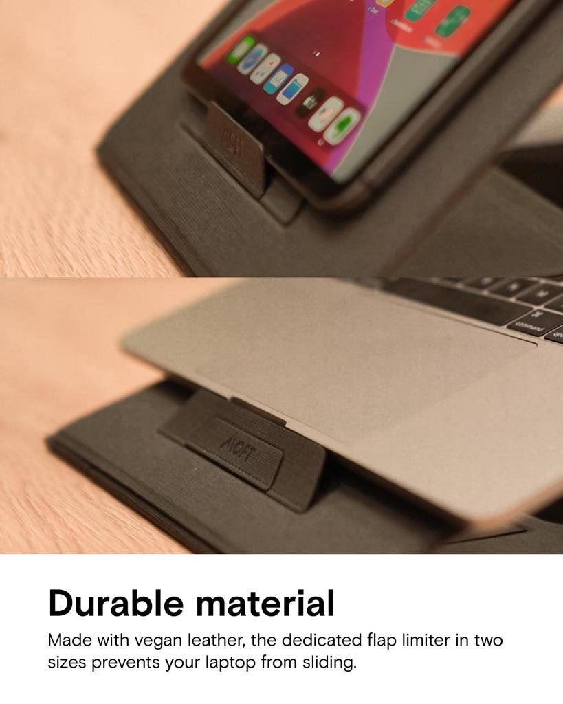 MOFT Z Laptop Angle Switchable in 3 Standing MacBook Weight Red Compatible with up to 17 inches [Advanced Design] Stand, 4-level Adjustment, Seconds,