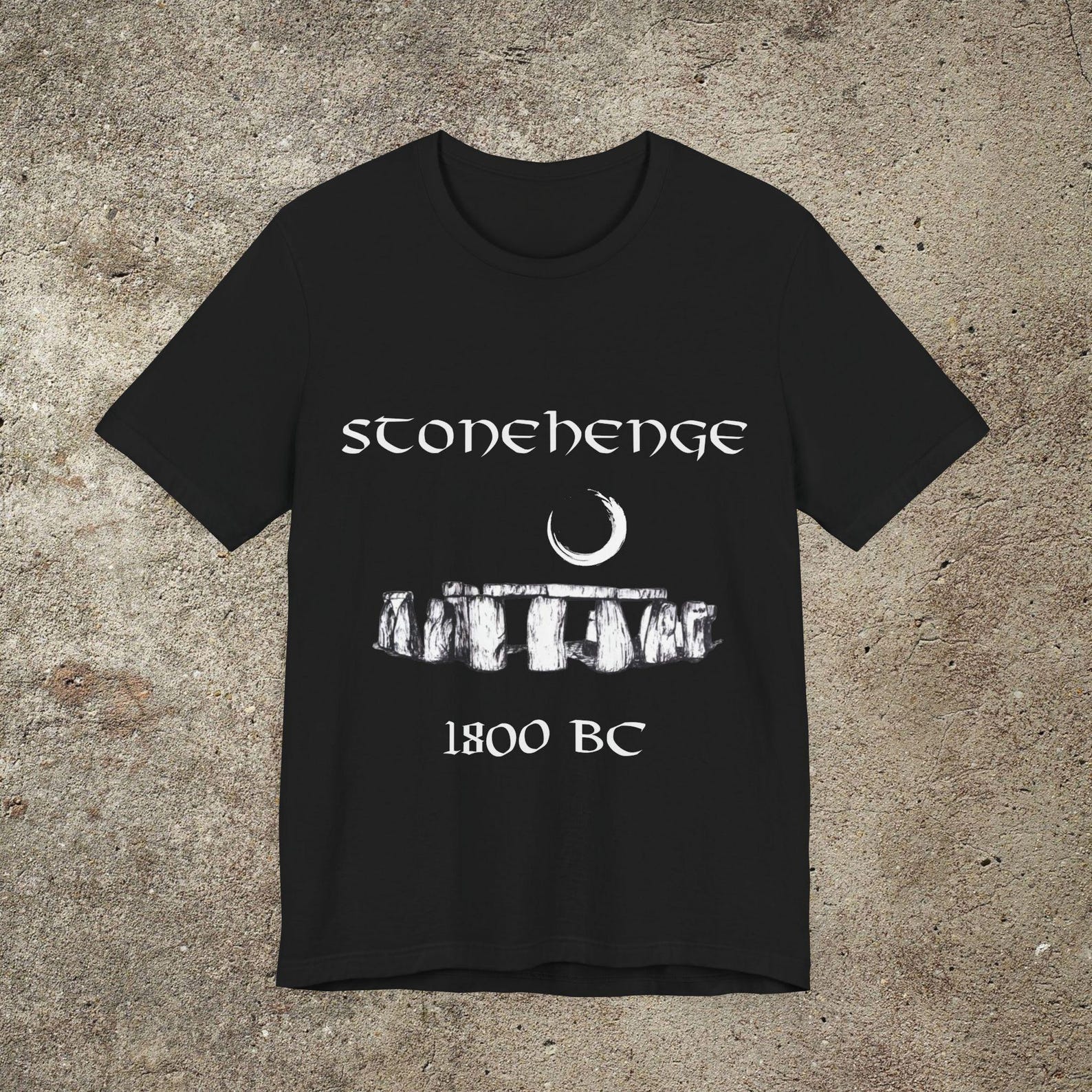 Stonehenge Graphic Print Tee, Ancient Civilization Shirt L
