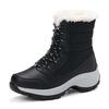 Damenstiefel Warme Damenschuhe Winter Wasserdichte Schneestiefel Plüsch Dicke Sohle Stiefeletten mit Plateau Botas Mujer Stiefeletten WSH3134