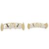 Hollow Plating Teeth Brace Fashionable Metal Teeth Decoration Jewelry for Party