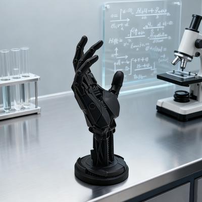 3D-gedruckte Roboterhand-Statue Gamecontroller-Ständer Mechanische Hand-Statue Gamepad-Joystick-Halter