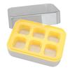 Ice Cube Tray with Lid 6 Cubes Silicone Mini Ice Tray for Freezer Cocktails Whiskey Beverages Easy