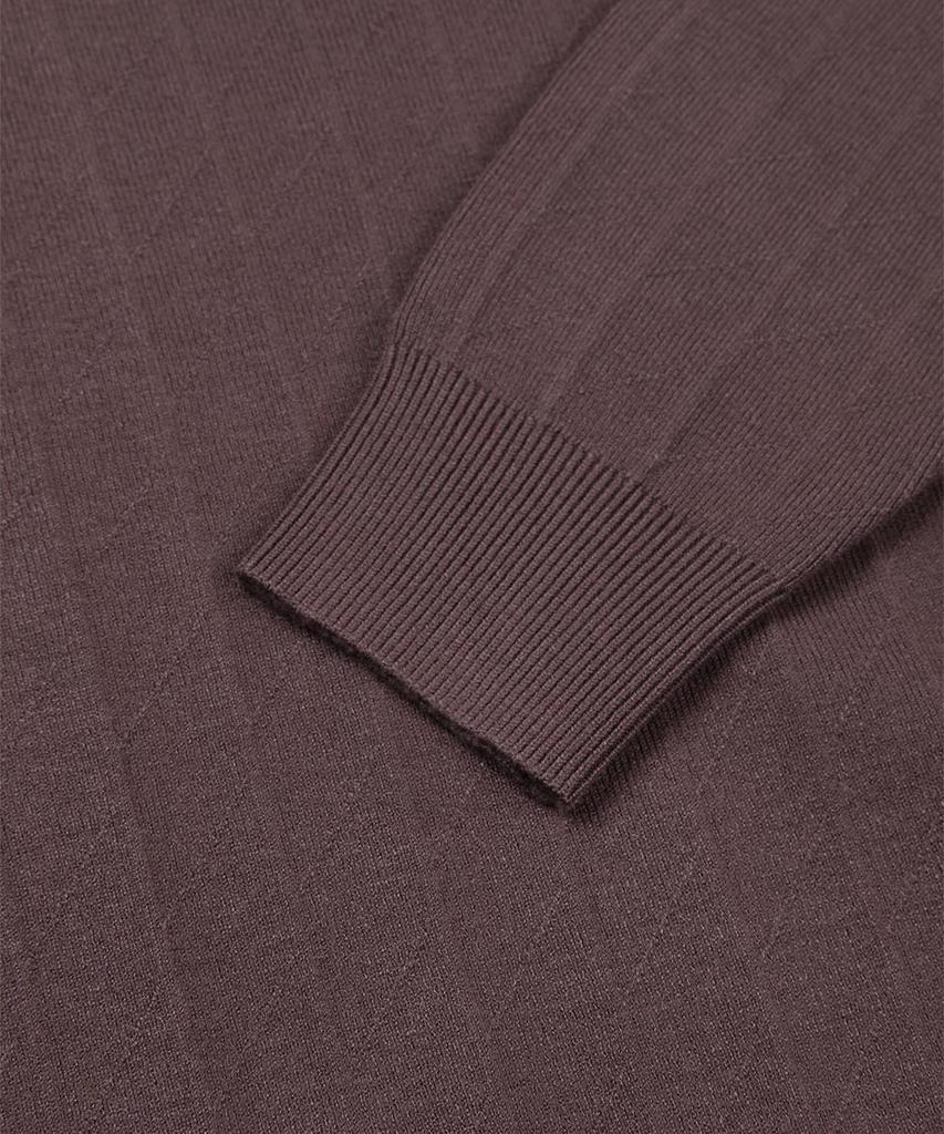 PANICALE Herringbone Ribbed Viscose Blend Sweater [2 Colors]