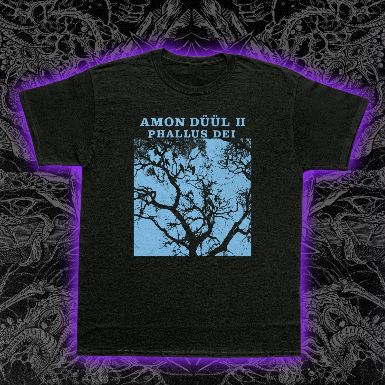 Футболка Amon Düül II Phallus Dei Немецкий рок психоделика унисекс для пар Футболка на все сезоны графические футболки S