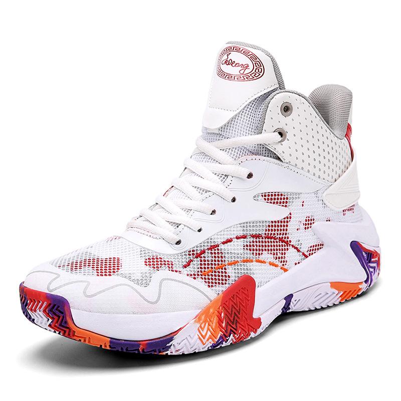 Large Size Basketball Shoes High Top Shoes Casual Fashionable Breathable Sports Shoes and Practical Sports Shoes