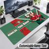 Cristiano Ronaldo Personalized Large Mouse Pad Custom Name Text Extended Desk Mat Gaming Mousepad