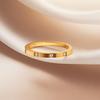 Luxury Women's Stainless Steel Ring: Electroplated Titanium, Non-Fading, Versatile Design